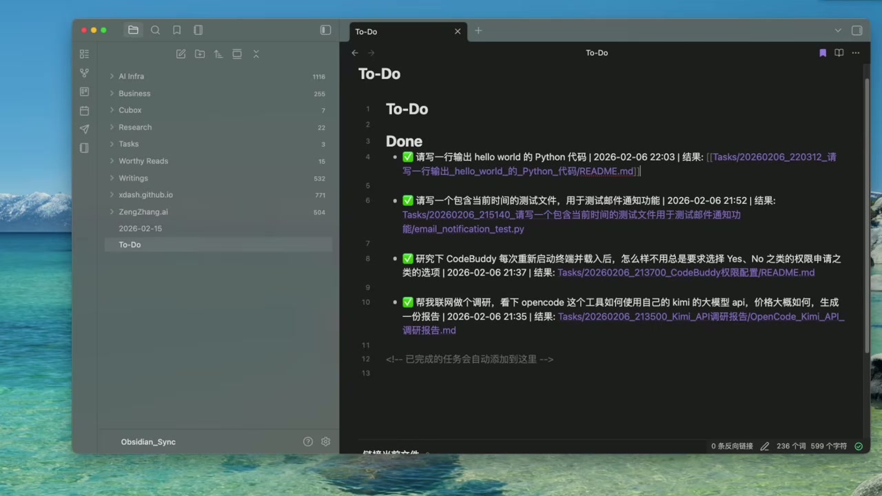 屏幕展示: AI Info目录结构